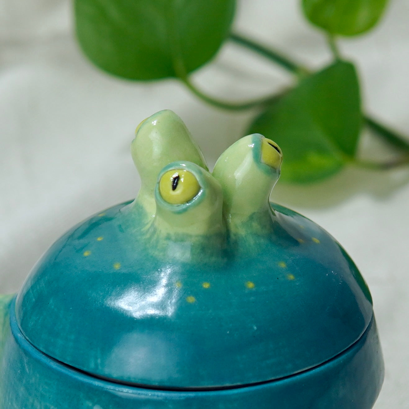 Glub Glub - Ceramic Lantern Fish Jar (SECONDS)