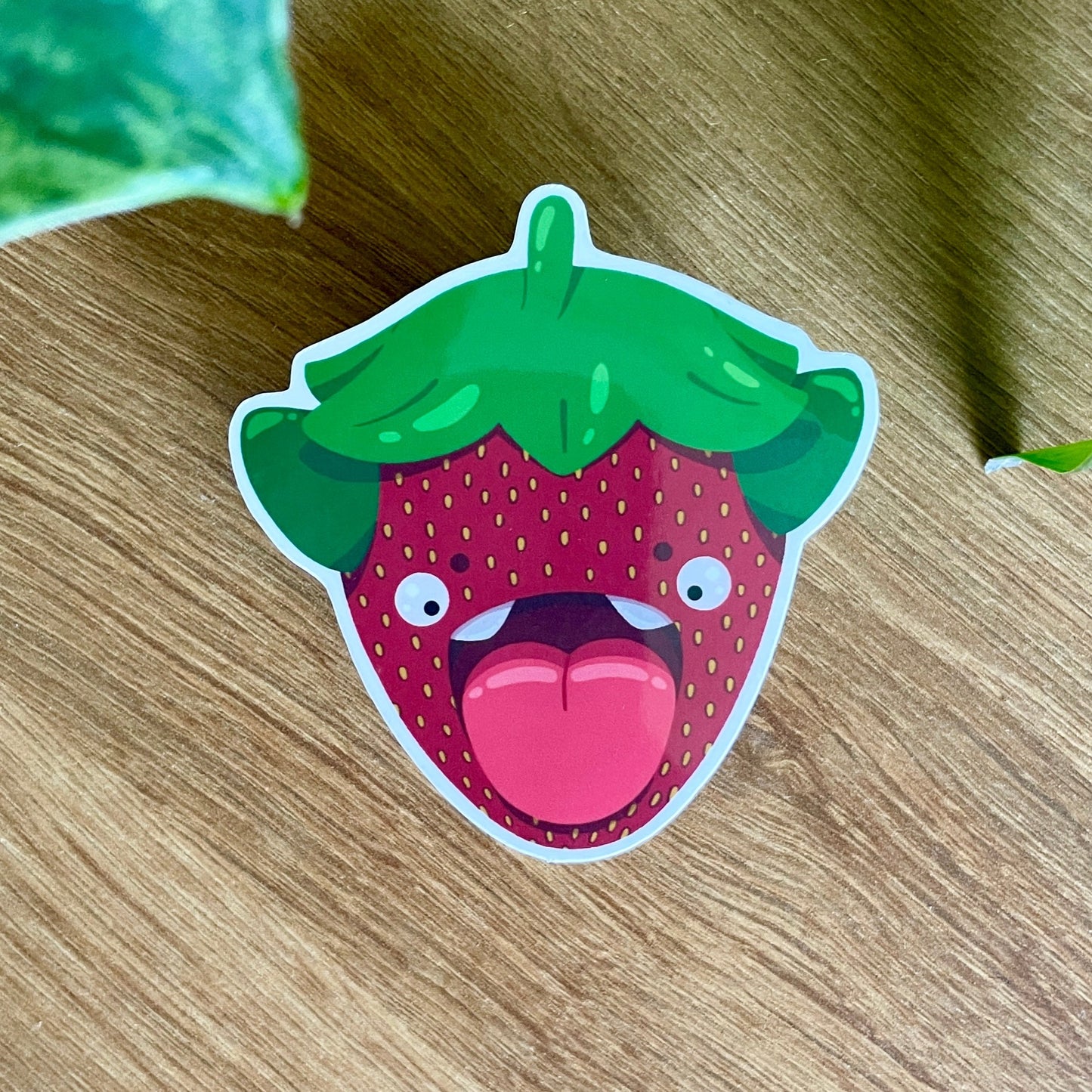 Rhubarb the Strawberry Monster Sticker