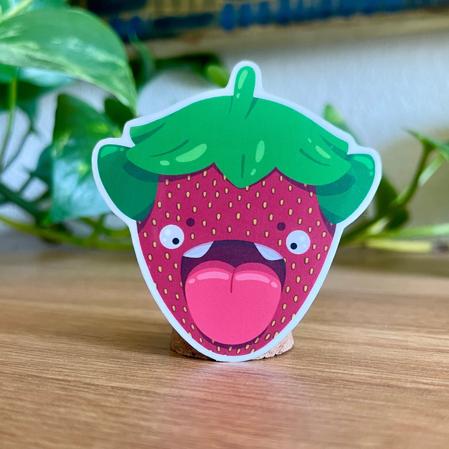 Rhubarb the Strawberry Monster Sticker