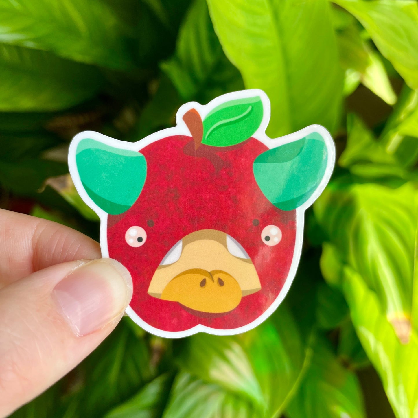 Apple Monster Sticker