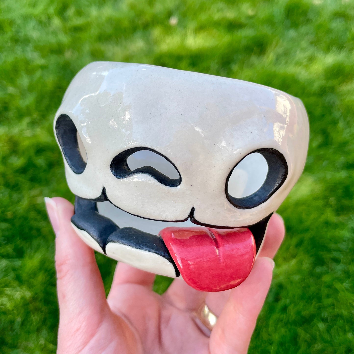 Skull Candle Holder