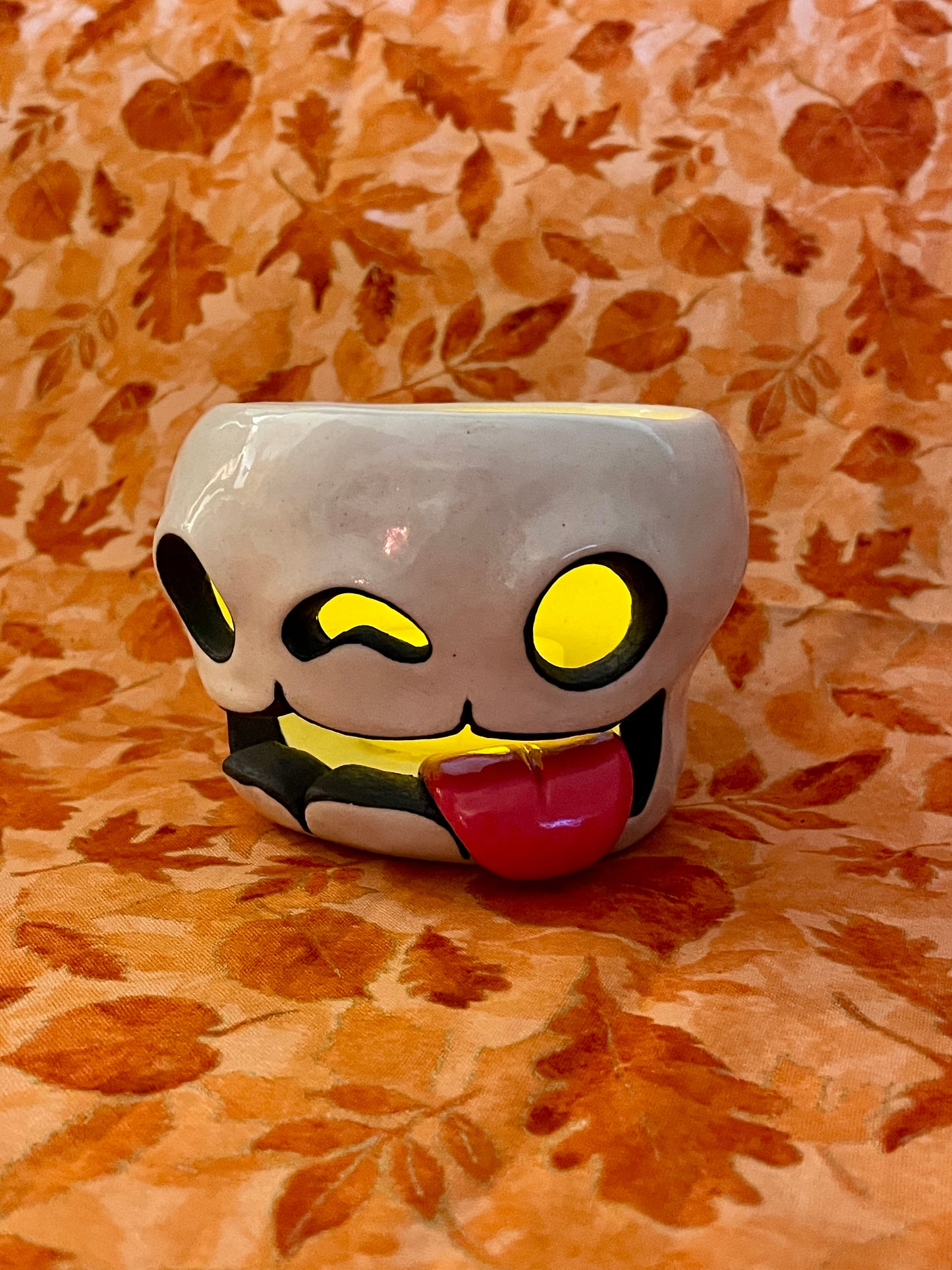 Skull Candle Holder
