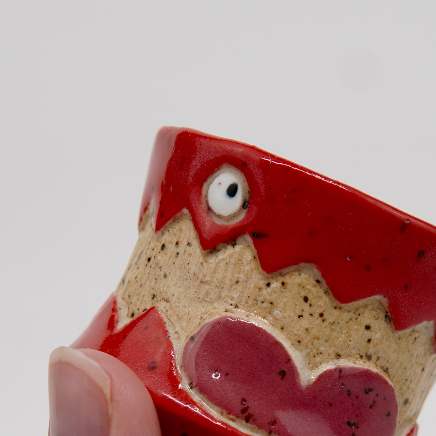 Skrimps - Light Red Ceramic Shot Glass