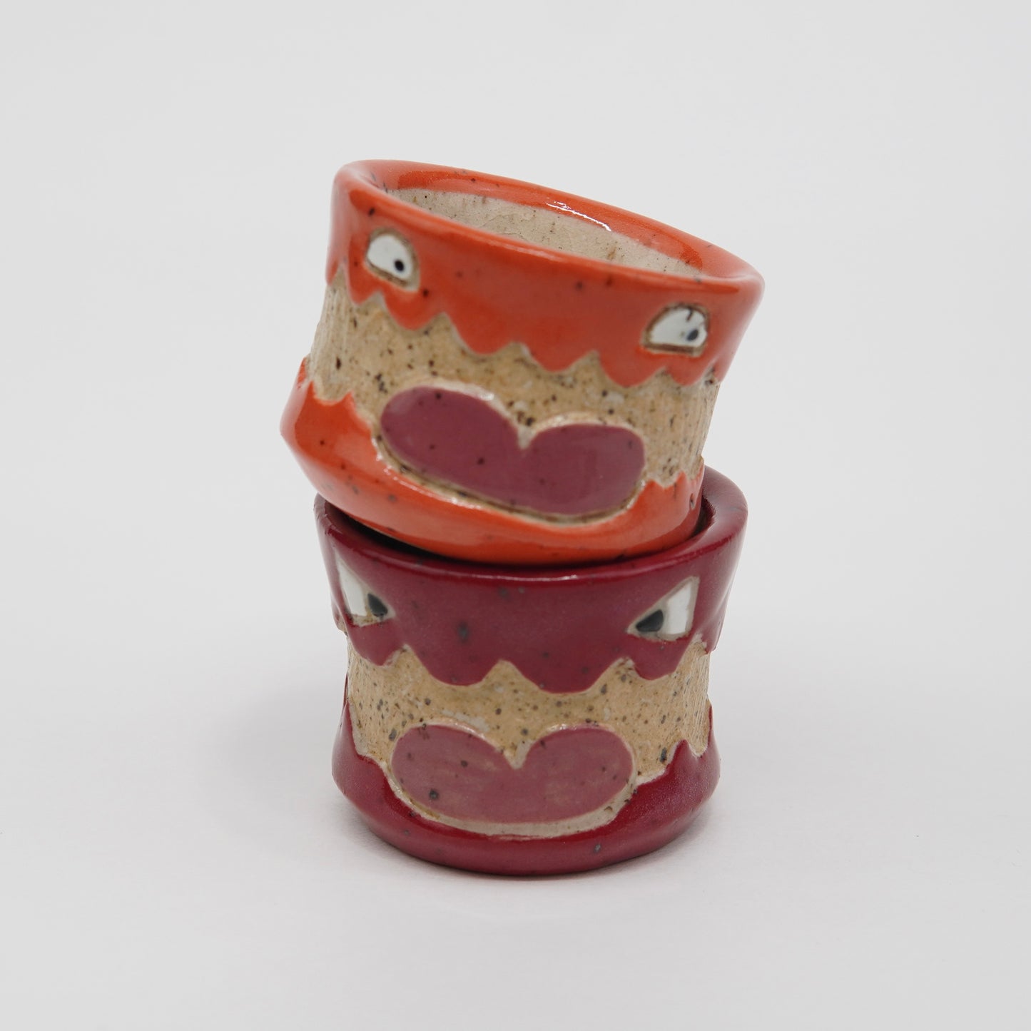 Tibbles - Orange Ceramic Shot Glass