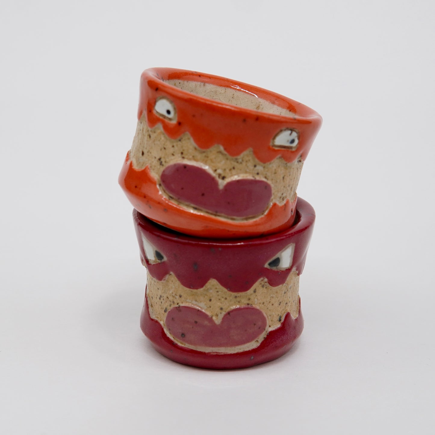 Tibbles - Orange Ceramic Shot Glass