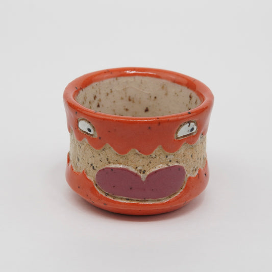 Tibbles - Orange Ceramic Shot Glass