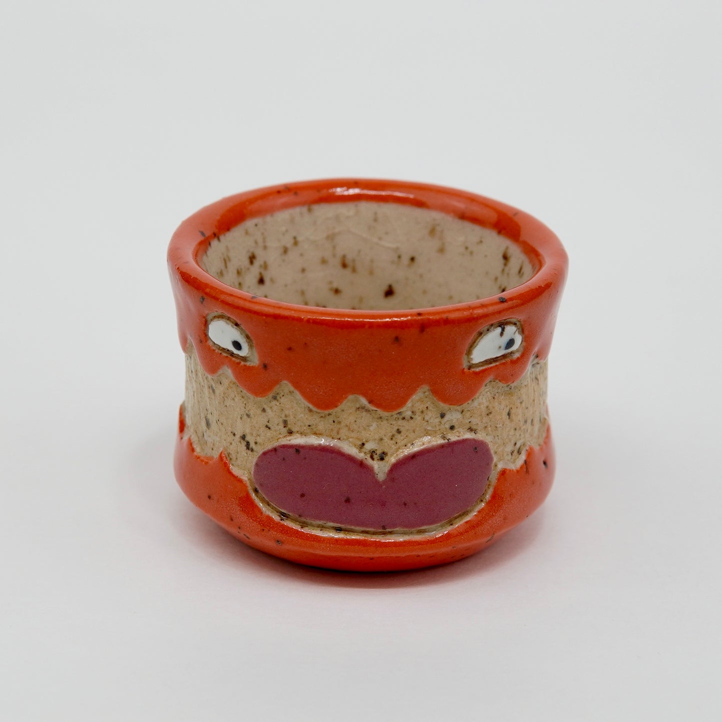 Tibbles - Orange Ceramic Shot Glass