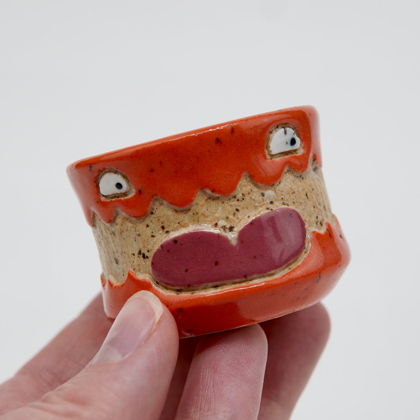 Tibbles - Orange Ceramic Shot Glass