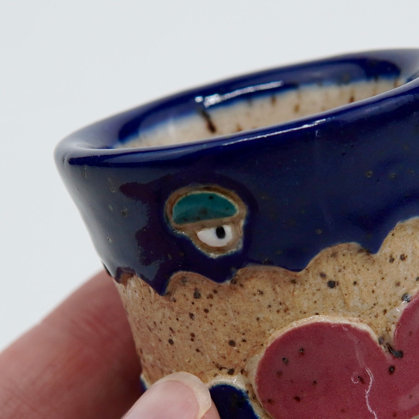 Berry - Dark Blue Ceramic Shot Glass