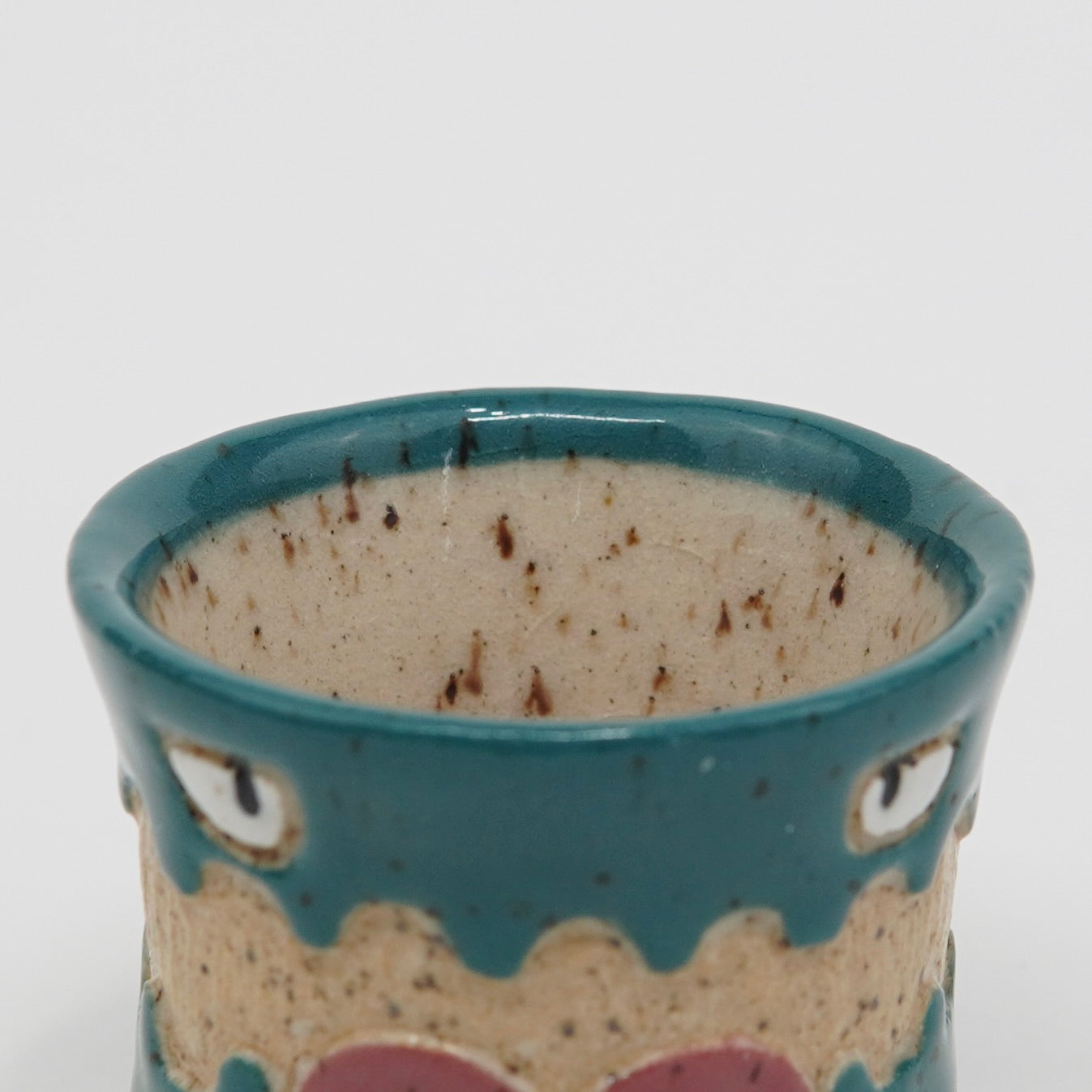 Quibble - Teal Ceramic Shot Glass