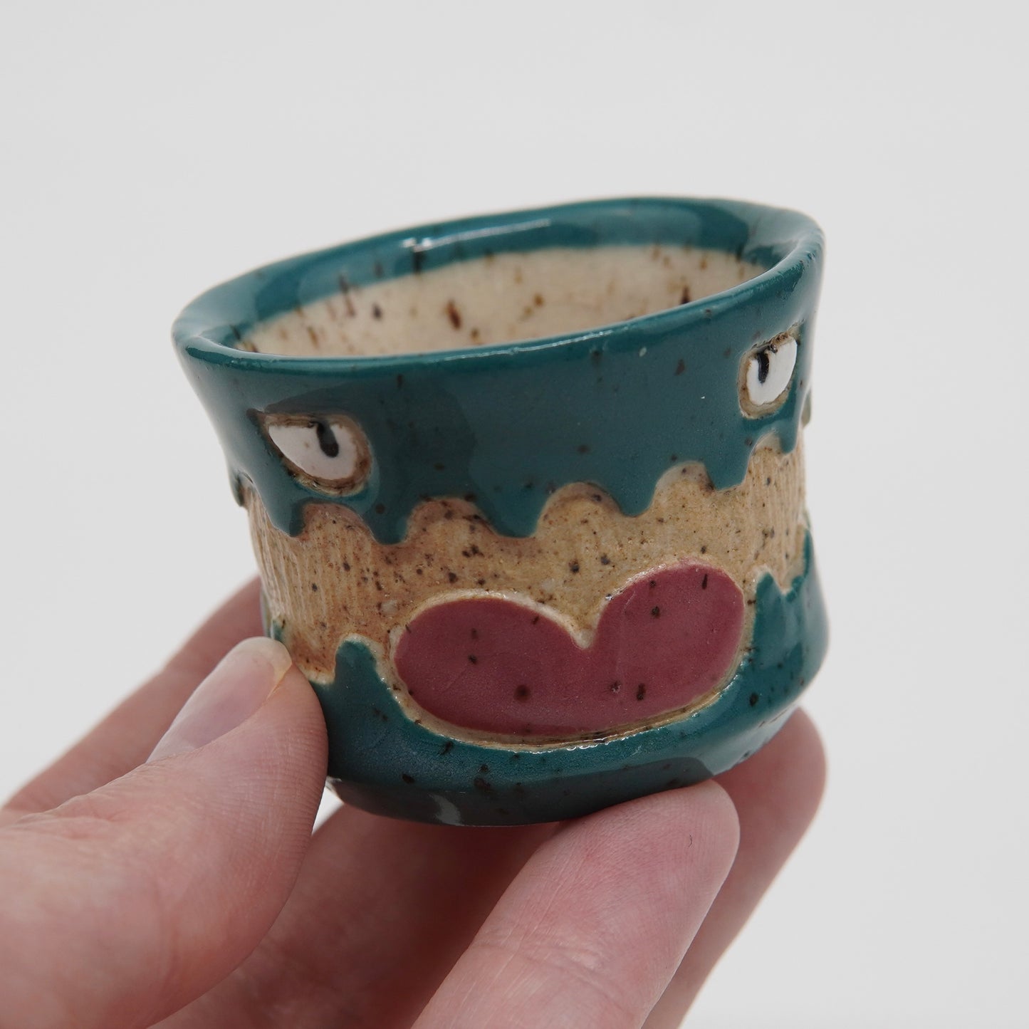 Quibble - Teal Ceramic Shot Glass