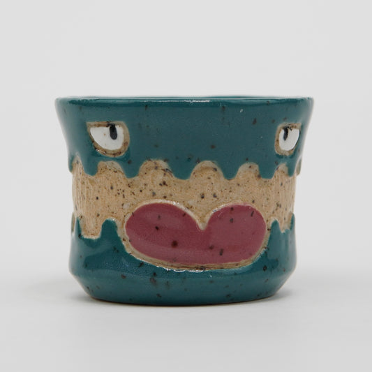 Quibble - Teal Ceramic Shot Glass