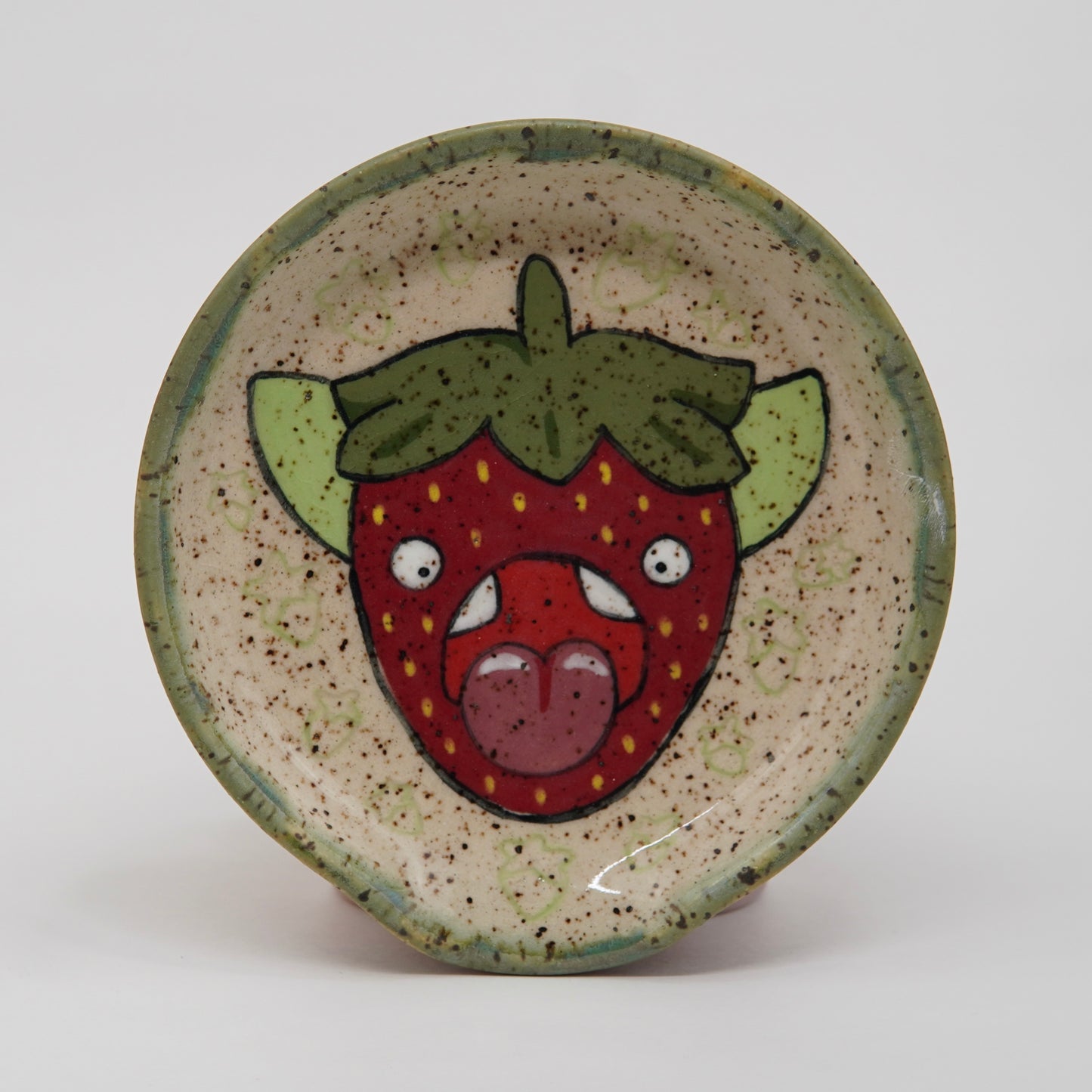 Rhubarb - Strawberry Spoon Rest