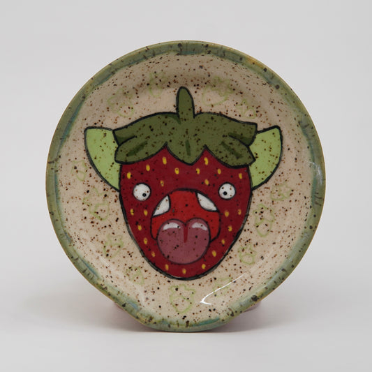 Rhubarb - Strawberry Spoon Rest
