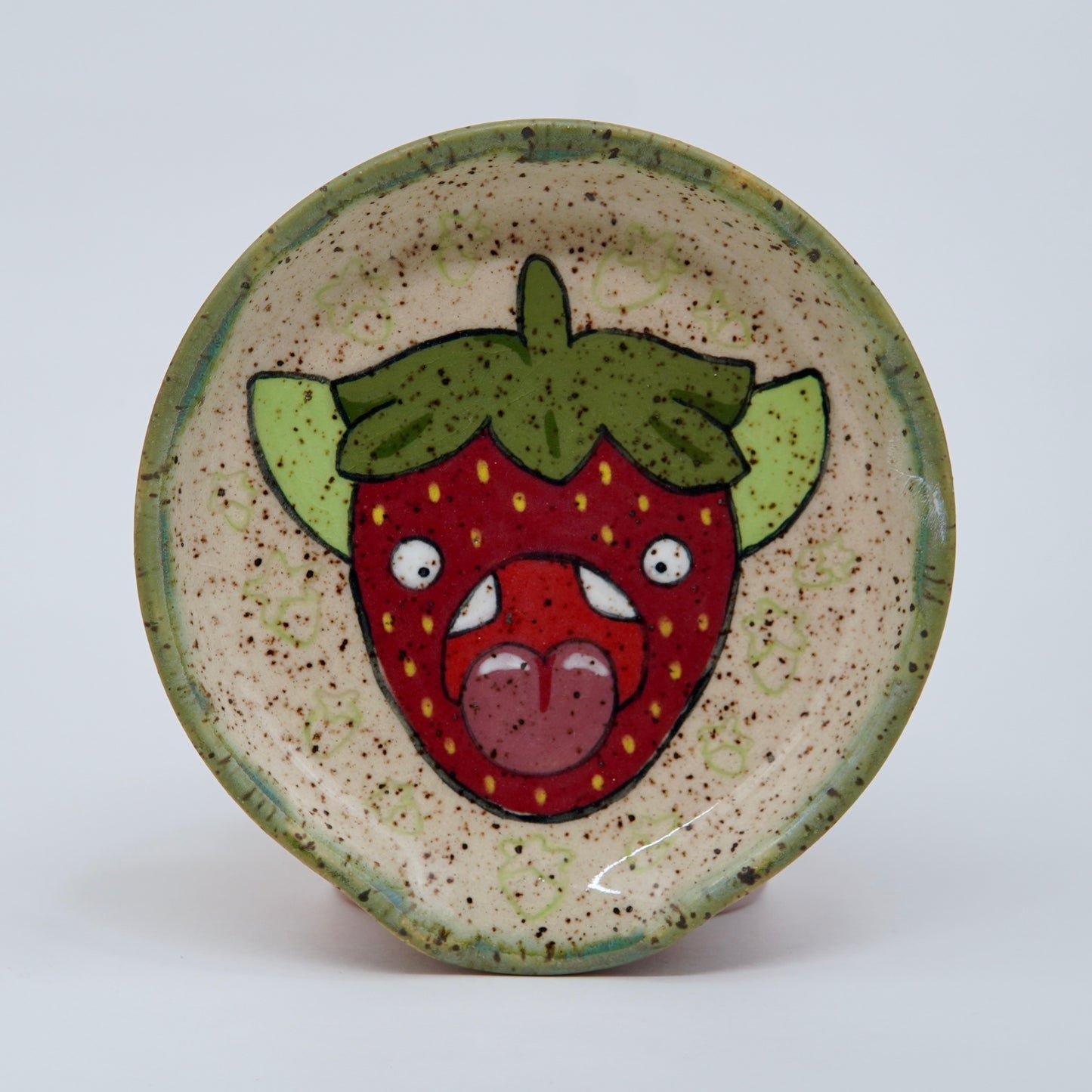 Rhubarb - Strawberry Spoon Rest