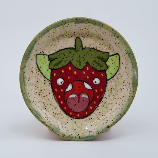Rhubarb - Strawberry Spoon Rest
