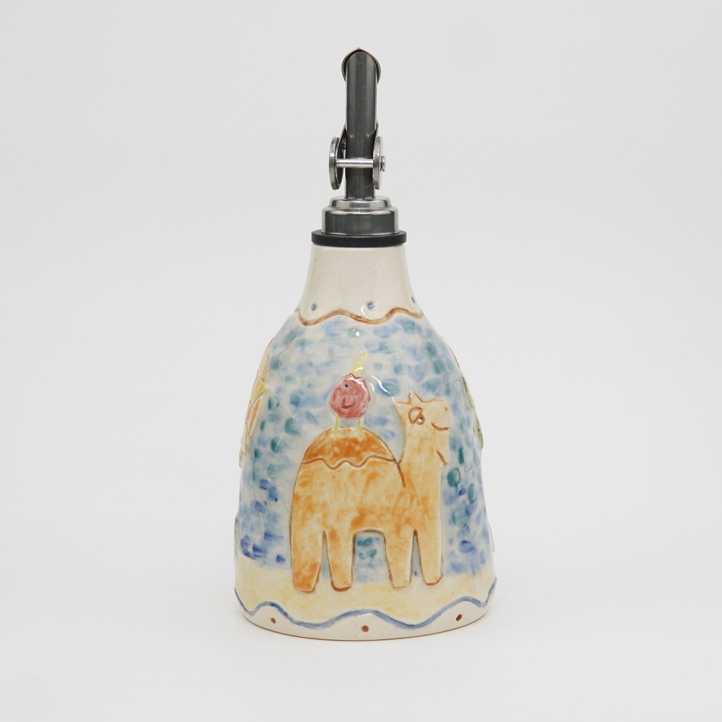 Sand Scene - Ceramic Olive Oil Jar