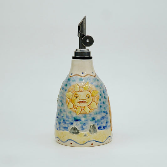 Sand Scene - Ceramic Olive Oil Jar