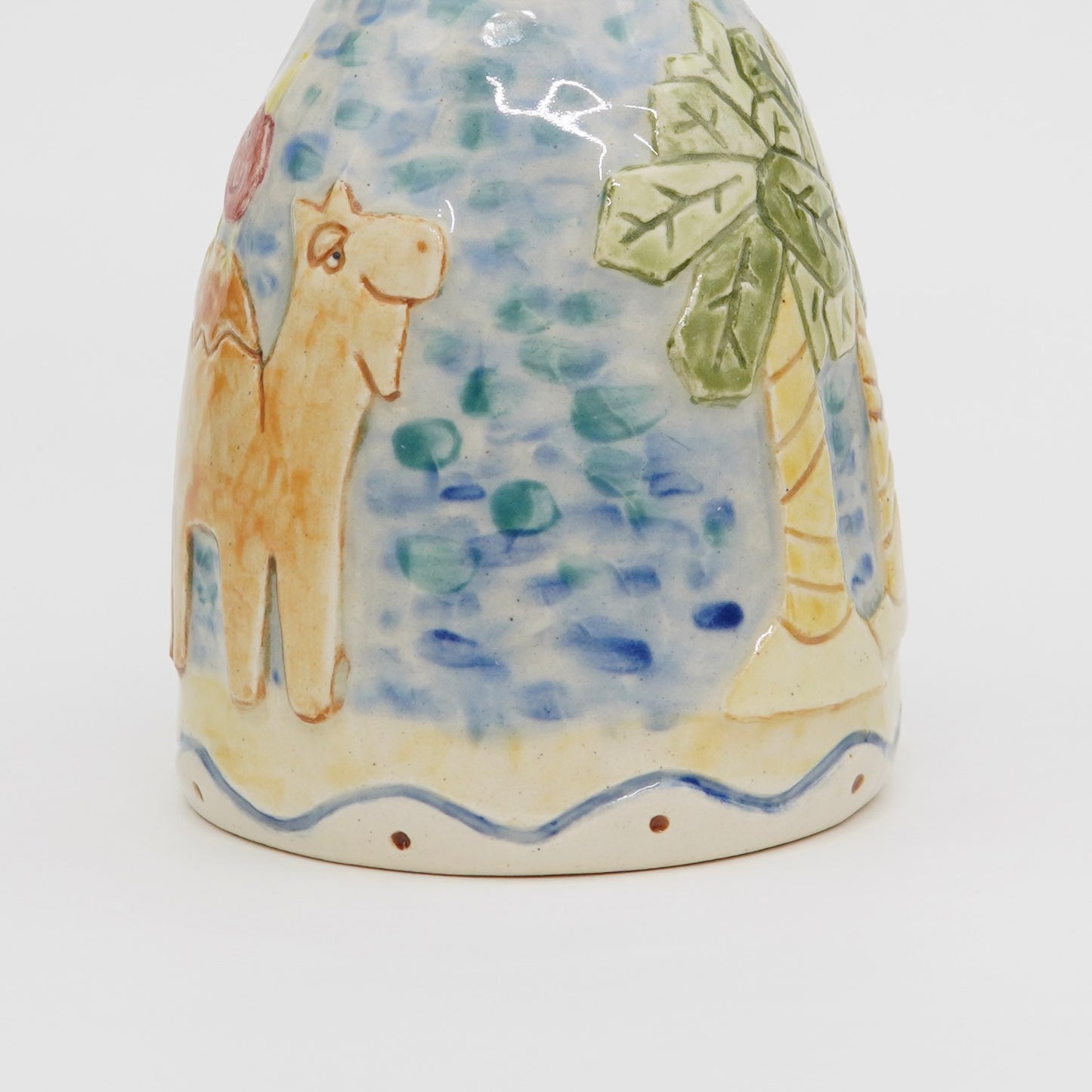 Sand Scene - Ceramic Olive Oil Jar