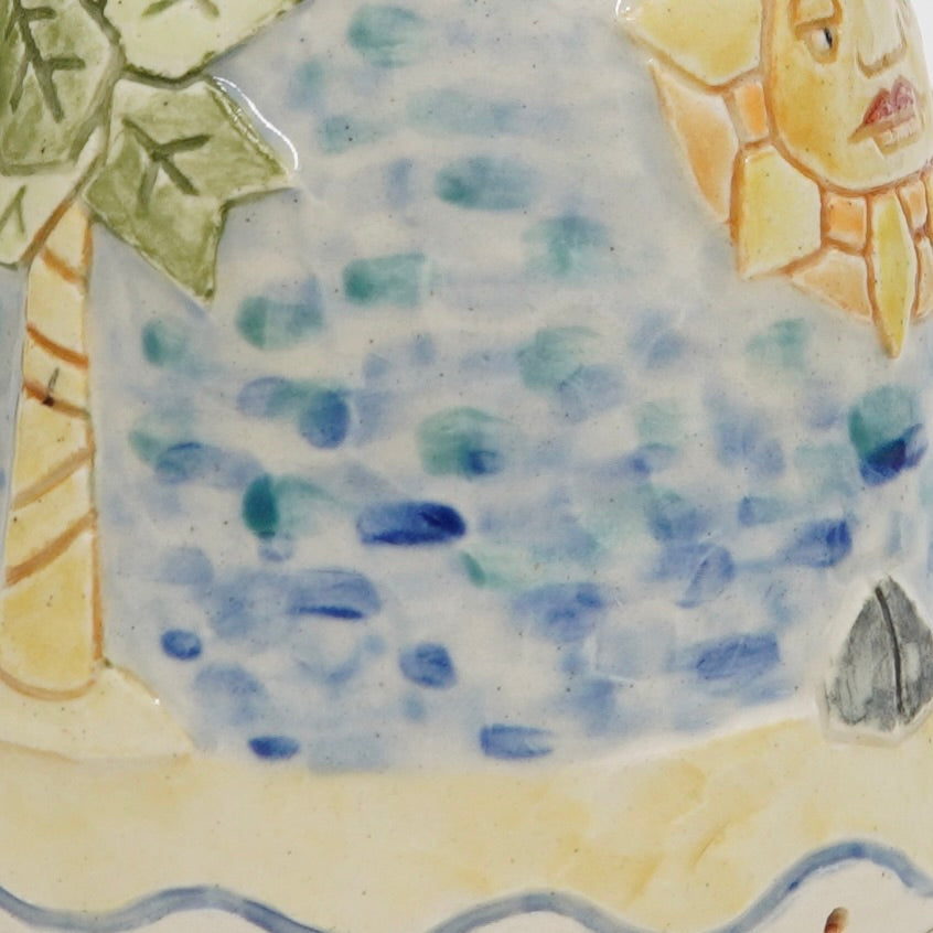 Sand Scene - Ceramic Olive Oil Jar