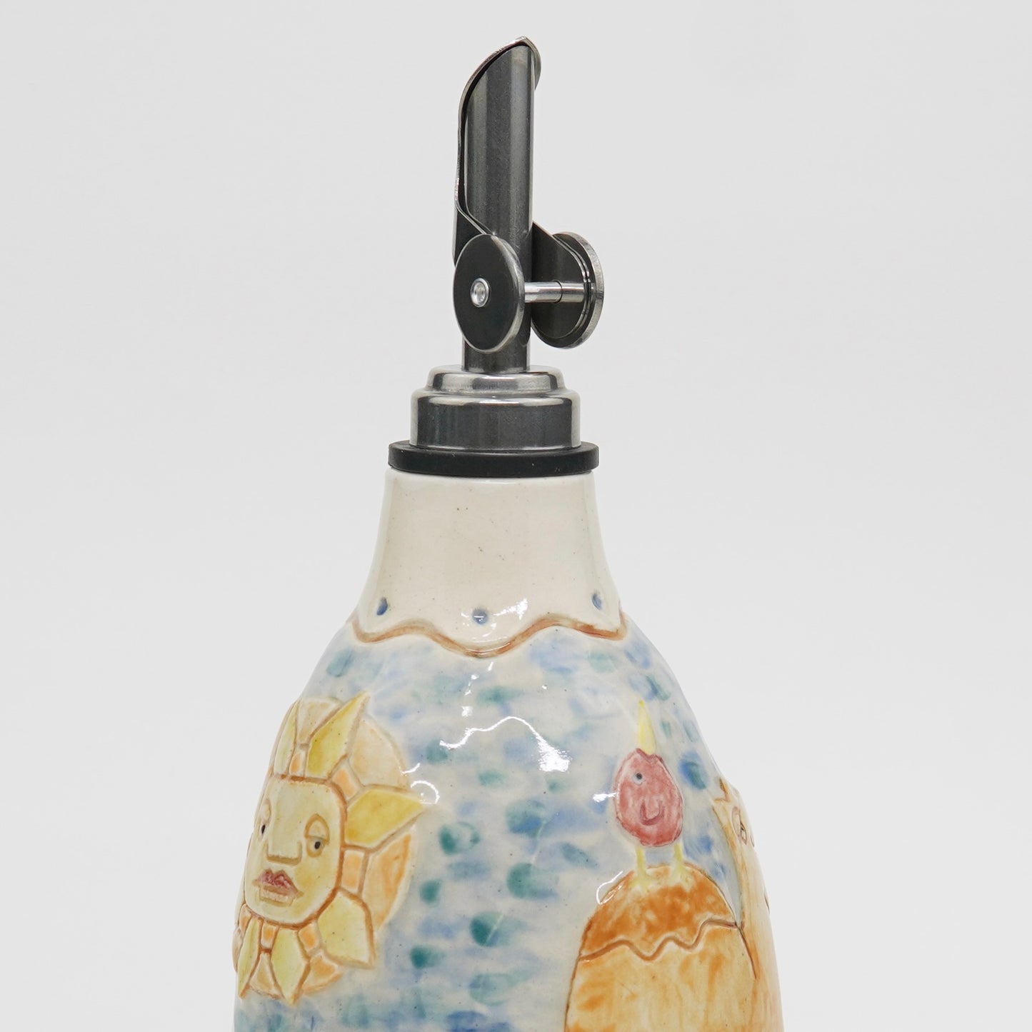 Sand Scene - Ceramic Olive Oil Jar