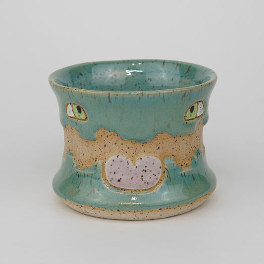 Iridescent Aqua - 6oz. Ceramic Tea Cup