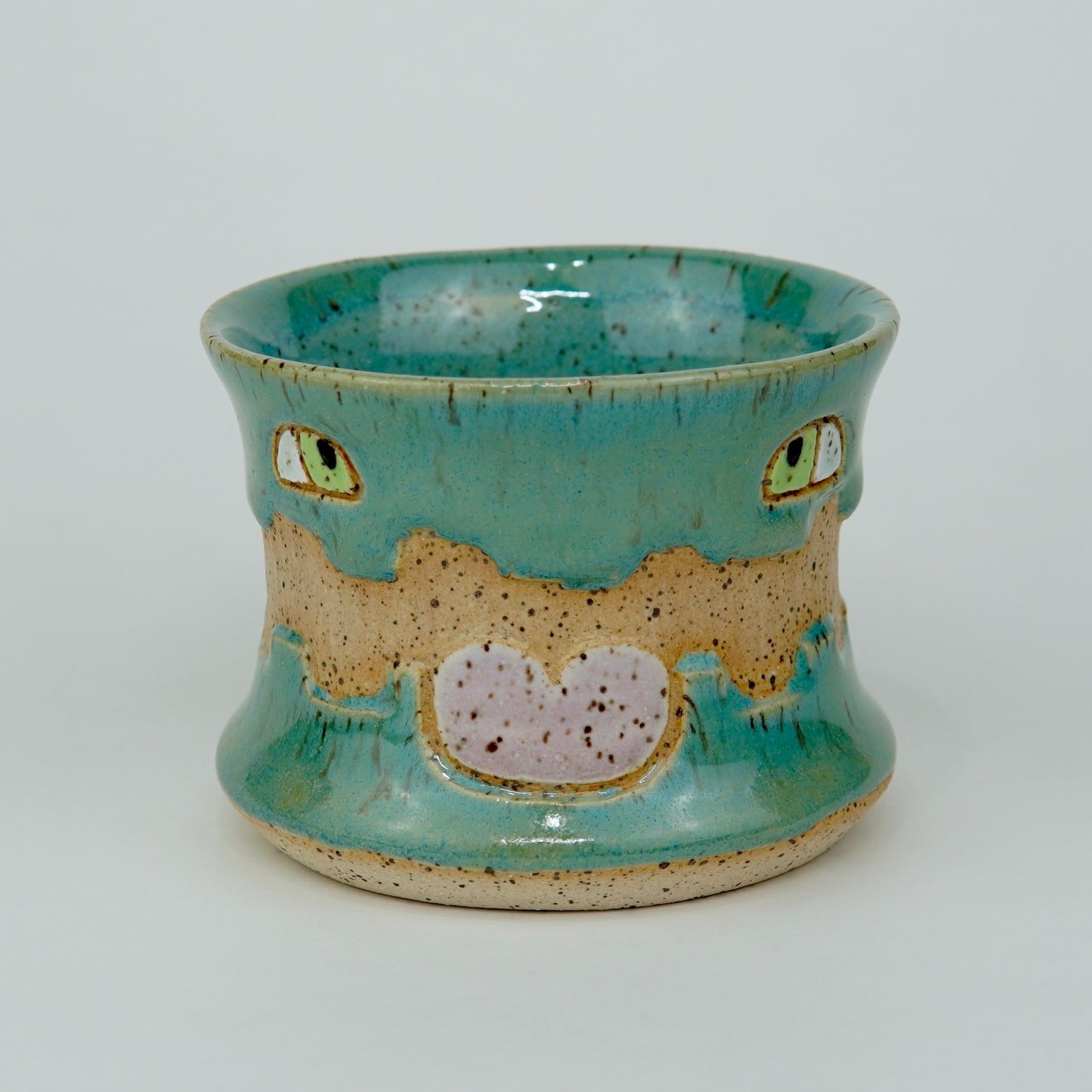 Iridescent Aqua - 6oz. Ceramic Tea Cup