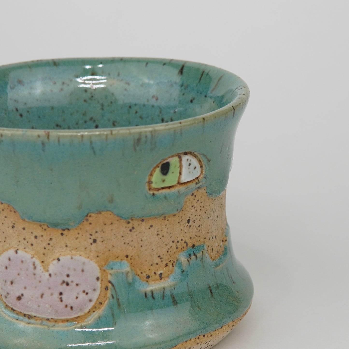 Iridescent Aqua - 6oz. Ceramic Tea Cup
