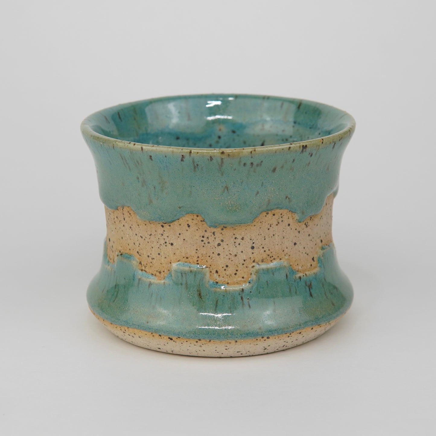 Iridescent Aqua - 6oz. Ceramic Tea Cup