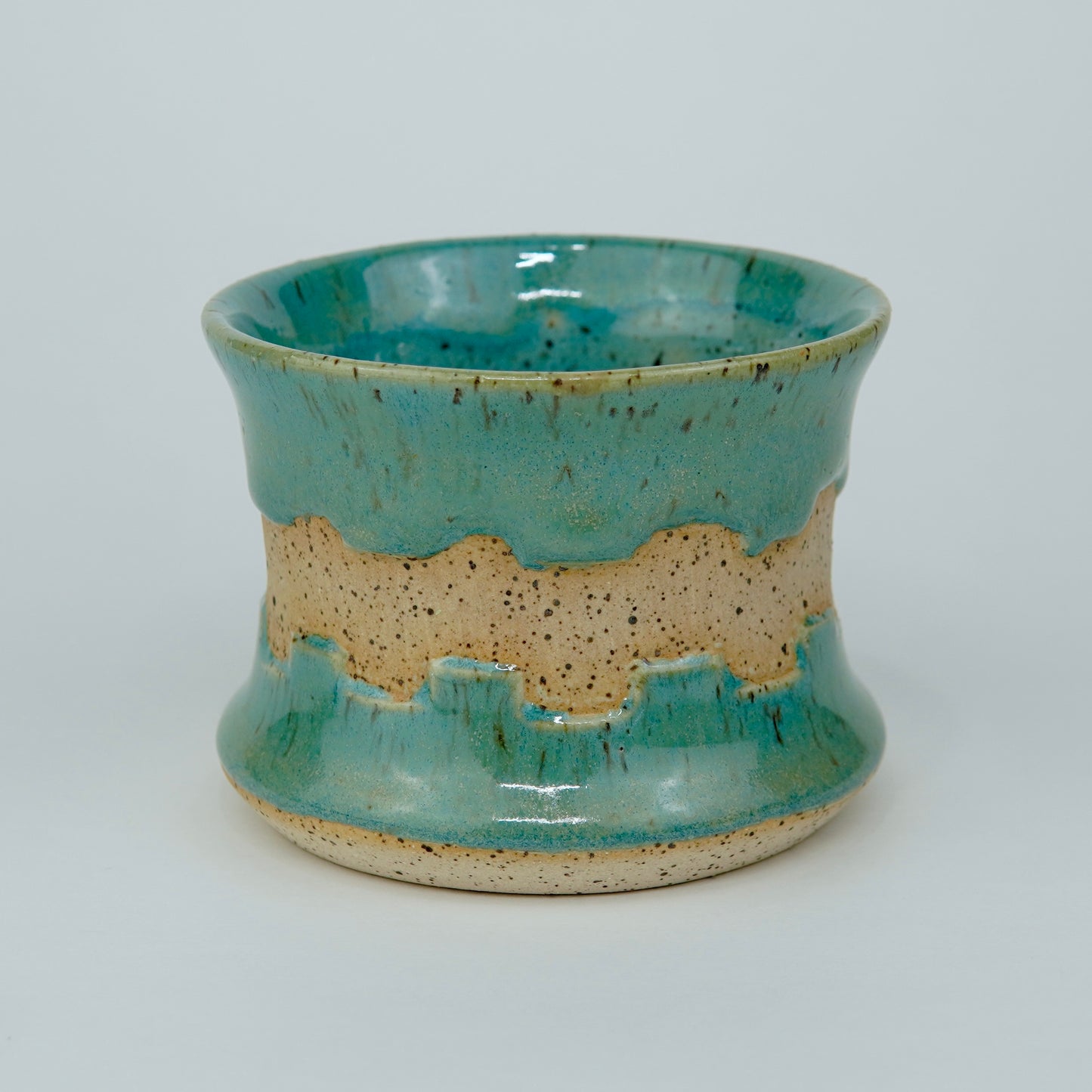 Iridescent Aqua - 6oz. Ceramic Tea Cup
