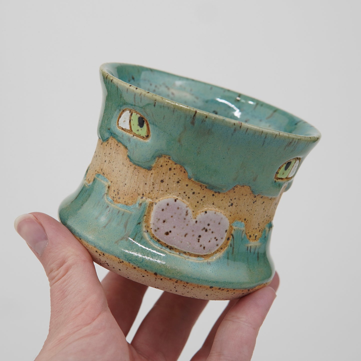 Iridescent Aqua - 6oz. Ceramic Tea Cup