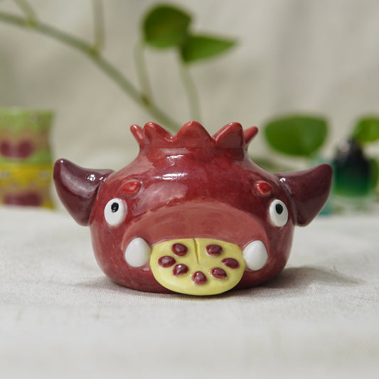 Patchy - Pomegranate Ceramic Vase Goobster (SECONDS)