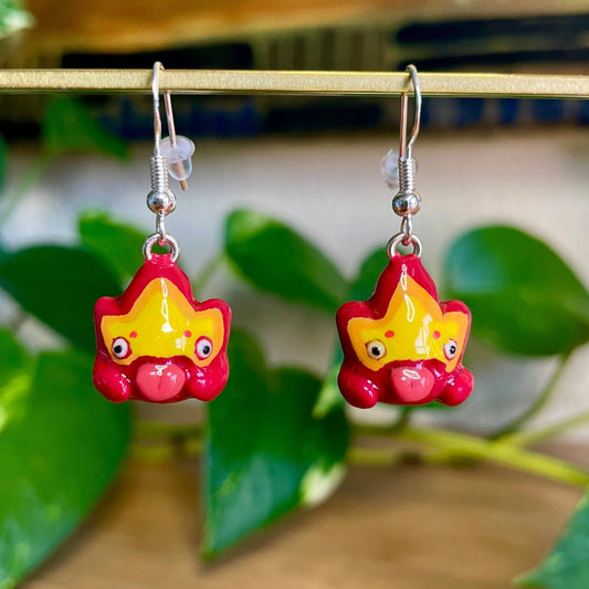 Calcifer Earrings (Made to Order)