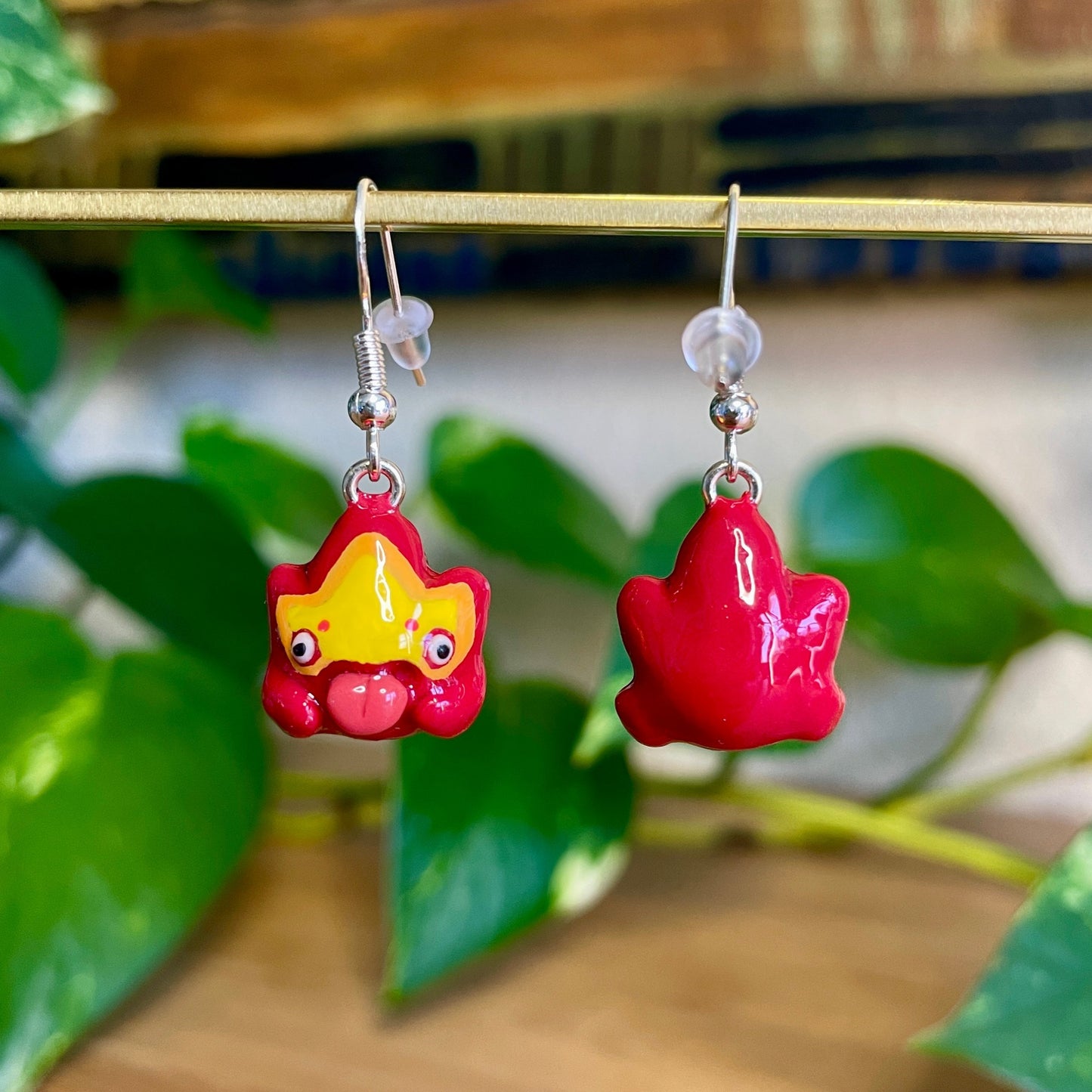 Calcifer Earrings (Made to Order)