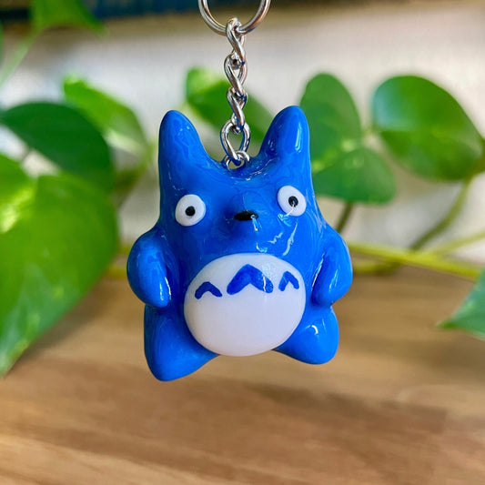 Blue Totoro Keychain (Made to Order)