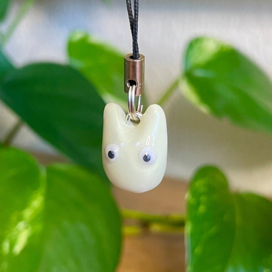 White Totoro Phone Charm (Made to Order)