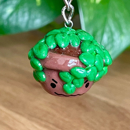 Potted Plant Pal Keychain - Angry Vines