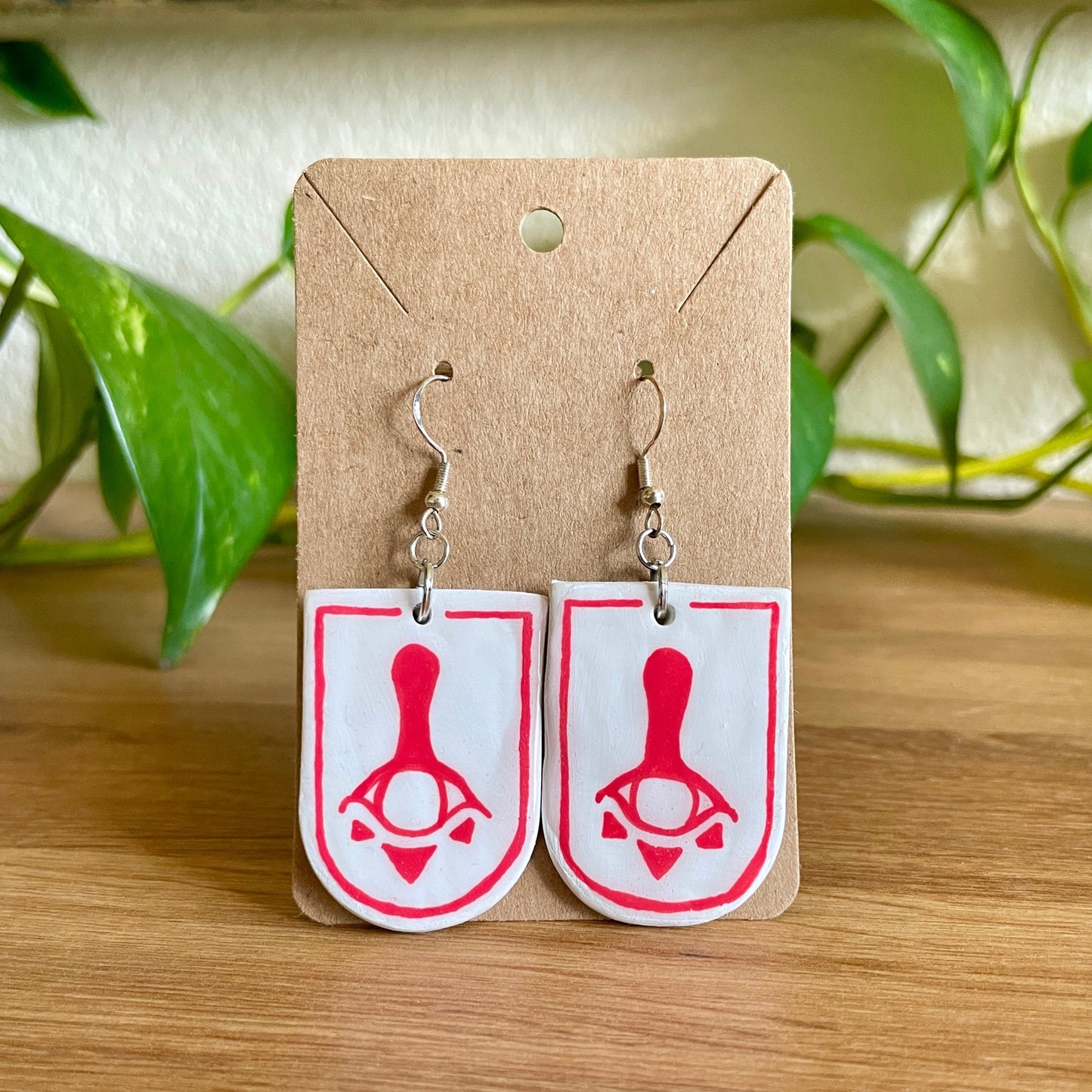 Zelda Red Yiga Earrings - Coffin Shape