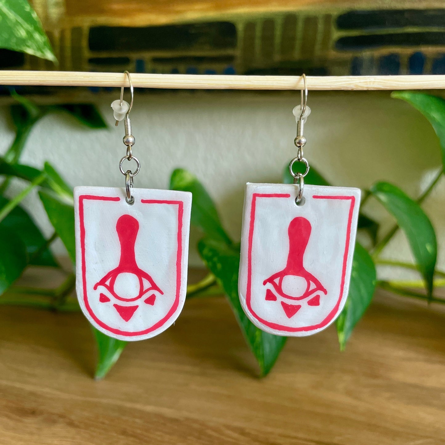 Zelda Red Yiga Earrings - Coffin Shape