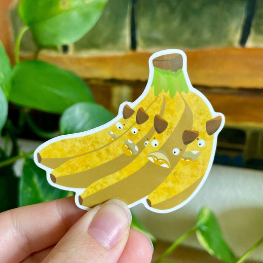 Banana Bunch Monsters Sticker