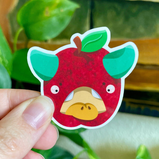 Apple Monster Sticker