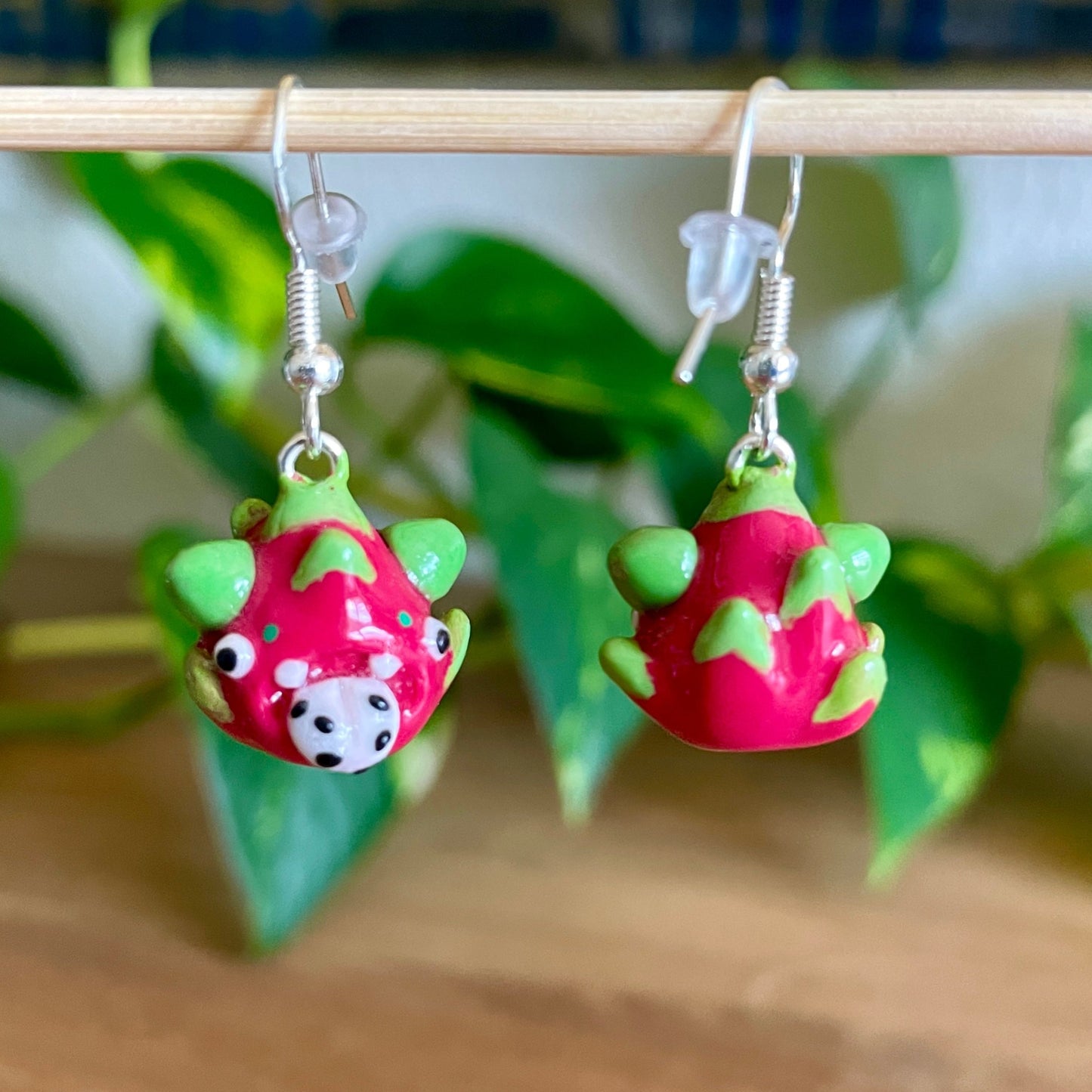 Dragon Fruit Monster Earrings