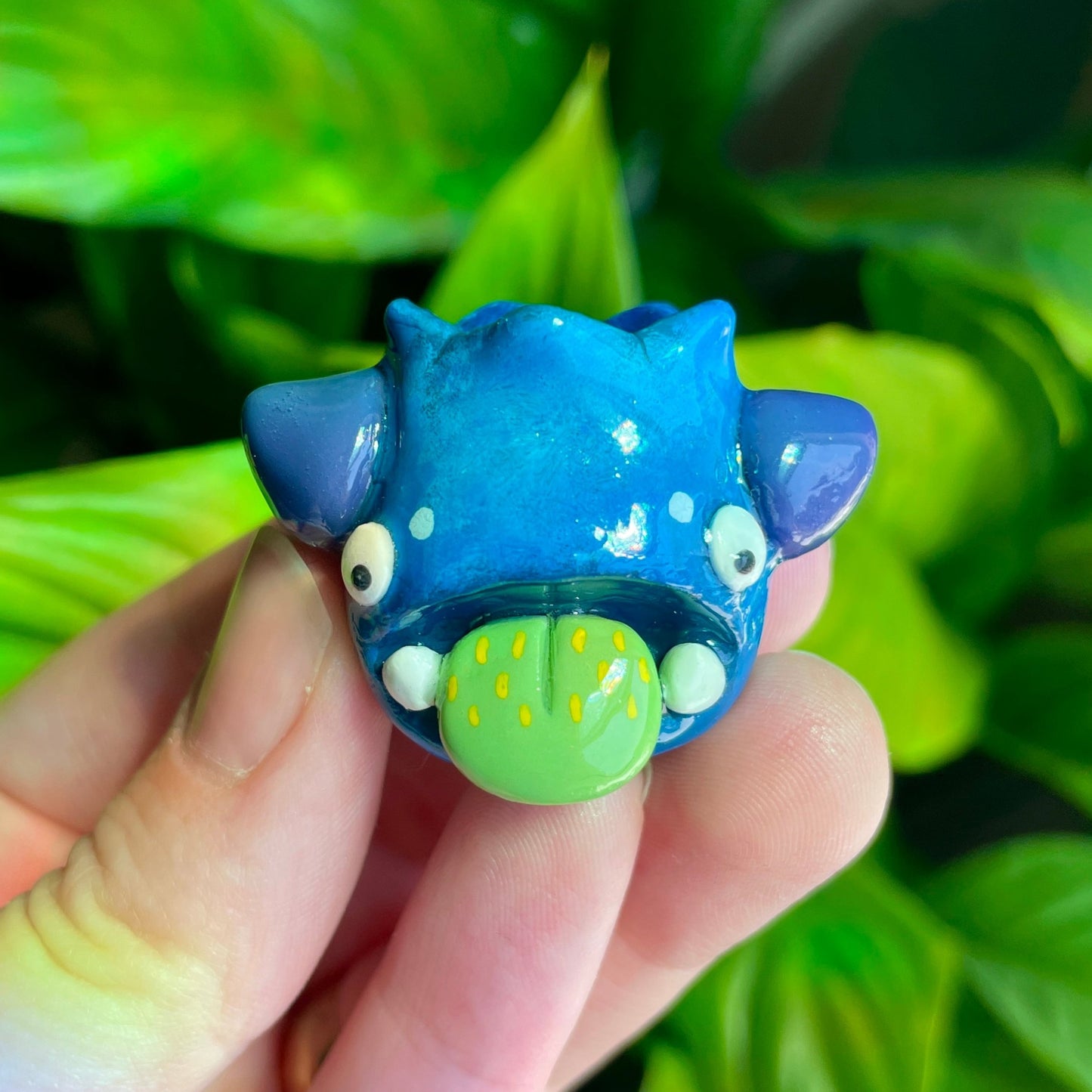 Mr. Mirtillo the Blueberry Monster Smol Pal (Made to Order)