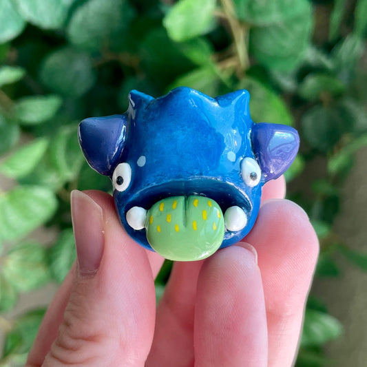 Mr. Mirtillo the Blueberry Monster Smol Pal (Made to Order)