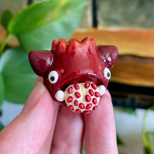 Pomi the Pomegranate Monster Smol Pal (Made to Order)