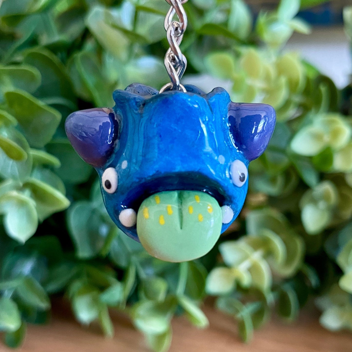 Mr. Mirtillo the Blueberry Monster Keychain (Made to order)