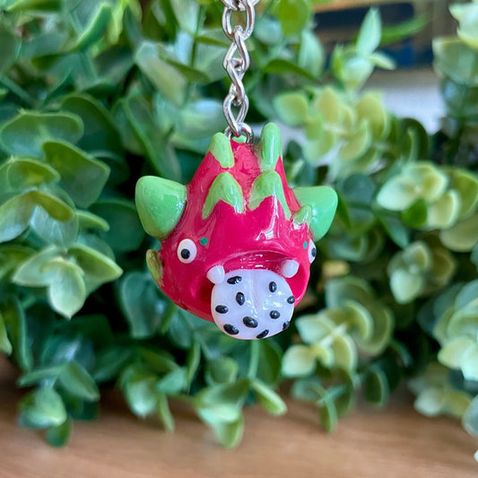 Draco the Dragon Fruit Monster Keychain (Made to order)