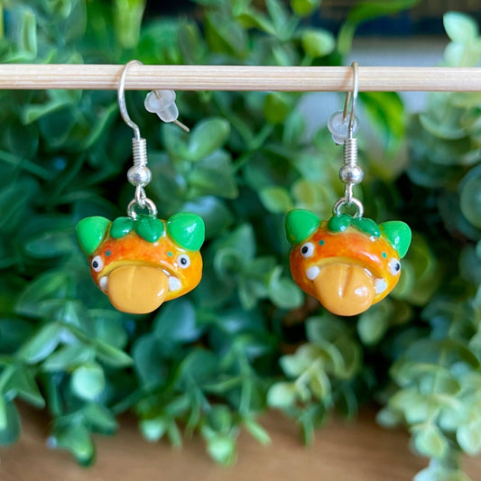 Mango Monster Earrings (Made to Order)