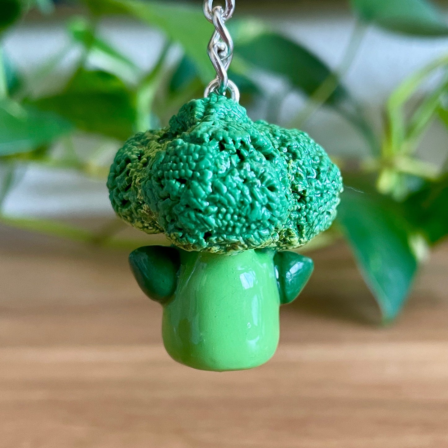 Broccoli Monster Keychain (Made to Order)