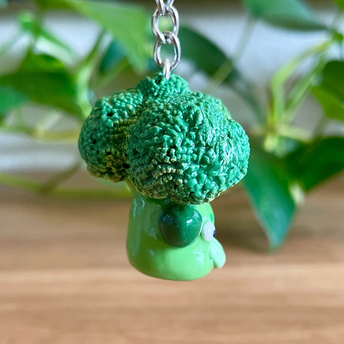 Broccoli Monster Keychain (Made to Order)